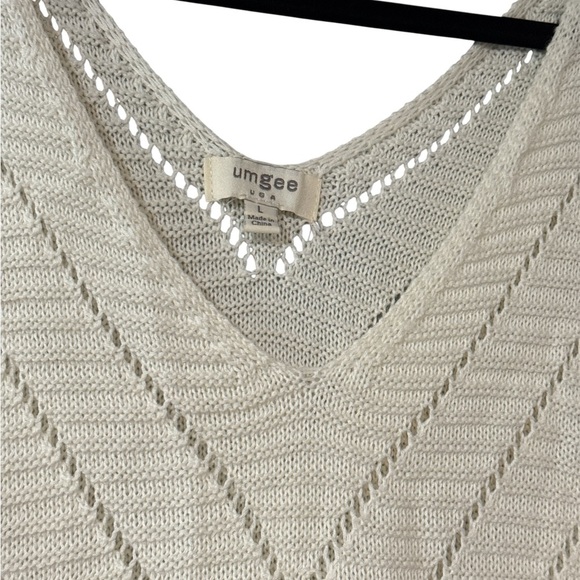 Umgee‎ White Chevron Knit Camisole - Picture 4 of 5